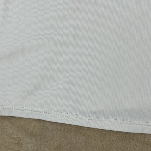 Lilly Pulitzer Luxletic Lucine Bra Tank White Size Large Ruffle Straps Padded - Picture 5 of 11